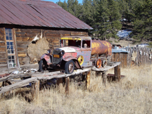 Old tanker at Guffey Garage